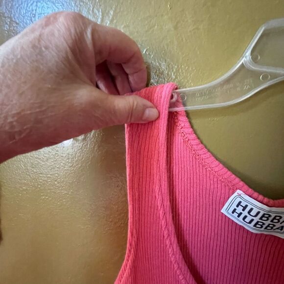 Vintage 70’s Hubba Hubba peachy pink knit tank maxi - Picture 6 of 6